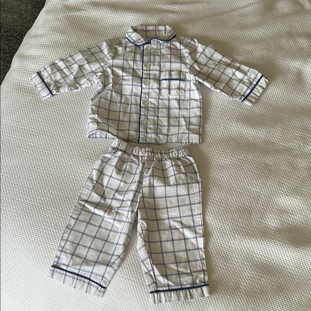 Petite Plume Twill Pajama Set 6-12M